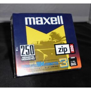 Maxell Zip Disk, 250MB, IBM Formatted, Pack of 3 in Saudi Arabia