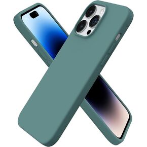 ORNARTO متوافق مع حافظة iPhone 14 Pro Max 6.7، حافظة هاتف من السيليكون السائل النحيف 3 طبقات مغطاة بالكامل من الجل المطاطي الناعم مع بطانة من الألياف الدقيقة 6.7 بوصة- أرجواني أرجواني