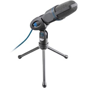 Trust 21672 Madell Microphone and Stand for PC and Laptop with 3.5 mm Plug Black, 21.0 cm*6.0 cm*7.0 cm in Kuwait