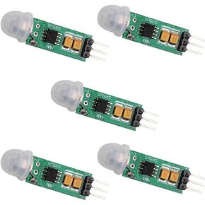 Stemedu HC-SR505 Mini Infrared PIR Motion Sensor, Micro IR Pyroelectric Human Movement Detector Sensors Module (Pack of 5) in Saudi Arabia