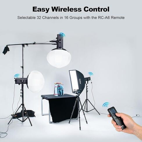 Godox SL300IIIBI إضاءة LED أحادية اللون مستمرة 330 واط 2800-6500 كيلو 90,500 لوكس لإنتاج الاستوديو والأفلام التلفزيونية in Kuwait