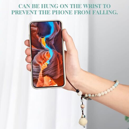 سحر الهاتف مطرز ، اليدوية الطبيعية حزام المعصم الحبل الهاتف المحمول ، حزام الهاتف الخليوي العالمي مكافحة فقدان سلسلة سوار سلسلة سلسلة الهاتف الخليوي للنساء الفتيات in Kuwait