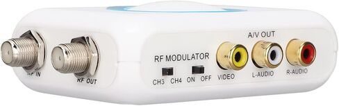 Dilwe HDMI RF Modulator, Support PAL/NTSC Format Output RCA to RF Modulator 1080P PLL Control of VHF Operating Frequency for Home TV Replacement in Saudi Arabia