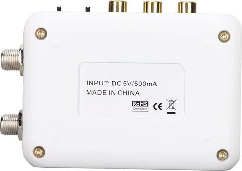 Dilwe HDMI RF Modulator, Support PAL/NTSC Format Output RCA to RF Modulator 1080P PLL Control of VHF Operating Frequency for Home TV Replacement in Saudi Arabia