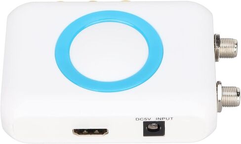 Dilwe HDMI RF Modulator, Support PAL/NTSC Format Output RCA to RF Modulator 1080P PLL Control of VHF Operating Frequency for Home TV Replacement in Saudi Arabia