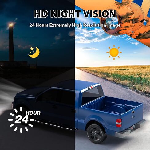 كاميرا خلفية HD 720P اي رابتا T02 للرؤية الخلفية الامامية والعكسية عالمية للشاحنات والسيارات الرياضية متعددة الاستخدامات بزاوية مثالية 149 درجة ووظيفة مرآة الرؤية الليلية مقاومة للماء in Kuwait