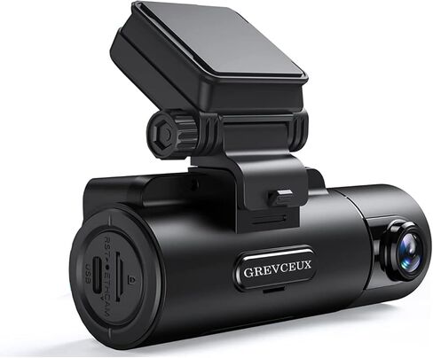 GREVCEUX Dash Cam أمامية وخلفية 4K+2K، كاميرا داش ثنائية القناة للسيارات، بطاقة TF سعة 32 جيجابايت، شاشة IPS 2.2 بوصة، رؤية ليلية، زاوية واسعة 170 درجة، WDR، وضع انتظار 24 ساعة in Kuwait