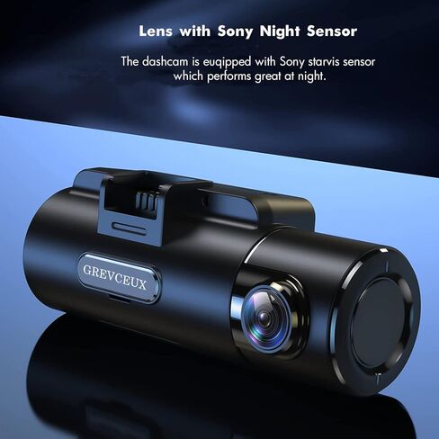 GREVCEUX Dash Cam أمامية وخلفية 4K+2K، كاميرا داش ثنائية القناة للسيارات، بطاقة TF سعة 32 جيجابايت، شاشة IPS 2.2 بوصة، رؤية ليلية، زاوية واسعة 170 درجة، WDR، وضع انتظار 24 ساعة in Kuwait