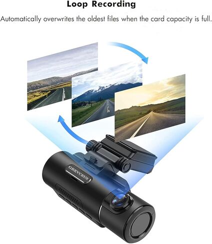 GREVCEUX Dash Cam أمامية وخلفية 4K+2K، كاميرا داش ثنائية القناة للسيارات، بطاقة TF سعة 32 جيجابايت، شاشة IPS 2.2 بوصة، رؤية ليلية، زاوية واسعة 170 درجة، WDR، وضع انتظار 24 ساعة in Kuwait
