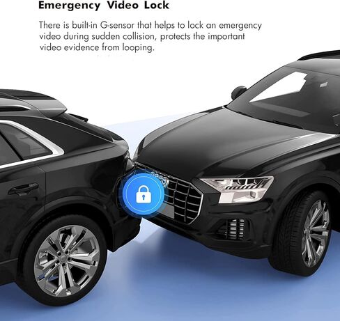 GREVCEUX Dash Cam أمامية وخلفية 4K+2K، كاميرا داش ثنائية القناة للسيارات، بطاقة TF سعة 32 جيجابايت، شاشة IPS 2.2 بوصة، رؤية ليلية، زاوية واسعة 170 درجة، WDR، وضع انتظار 24 ساعة in Kuwait