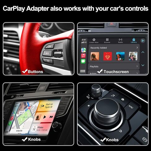 محول CarPlay لاسلكي 5.0 لجميع سيارات CarPlay السلكية في المصنع، دونجل CarPlay اللاسلكي، تحويل سلكي إلى CarPlay اللاسلكي HIU01 in Kuwait