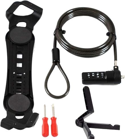 Navitech Security Anti Theft Adjustable Bracket with Steel Combination Cable Lock - Compatible with Tibuta MasterPad E100+ 10.1" Tablet in Saudi Arabia