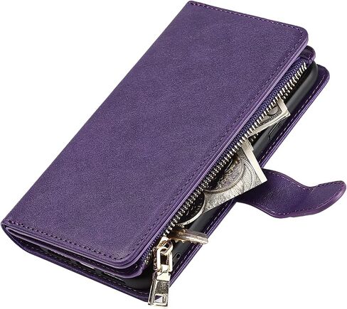 حافظة هاتف Jaorty Crossbody لهاتف iPhone Xs/X مع حامل بطاقة للنساء، حافظة iPhone Xs مع حزام حبل للرجال، مشبك مغناطيسي من جلد البولي يوريثان مع مسند 5.8 بوصة، أحمر in Kuwait