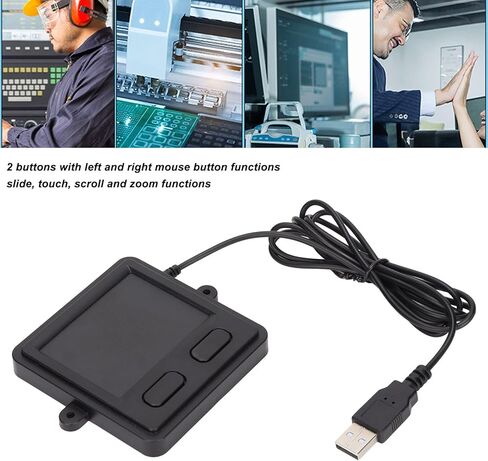لوحة تتبع USB سلكية محمولة من ASHATA، لوحة تتبع مدمجة قابلة للتركيب لمستخدم الكمبيوتر المكتبي والكمبيوتر المحمول والكمبيوتر المحمول، التوصيل والتشغيل، حجم صغير in Saudi Arabia