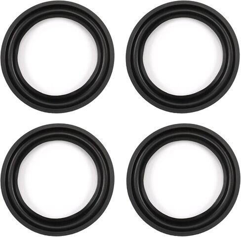 Fielect 4Pcs 4.5inch/115mm Foam Speaker Edge Surround Rings Replacement Kit for Speaker Repair or DIY Black in Saudi Arabia