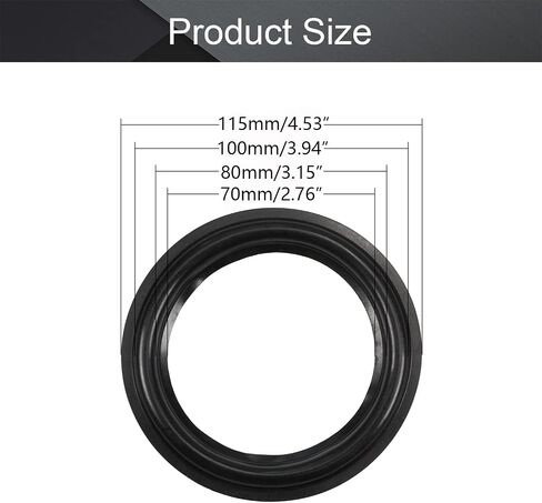 Fielect 4Pcs 4.5inch/115mm Foam Speaker Edge Surround Rings Replacement Kit for Speaker Repair or DIY Black in Saudi Arabia
