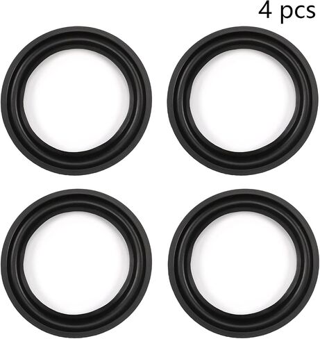 Fielect 4Pcs 4.5inch/115mm Foam Speaker Edge Surround Rings Replacement Kit for Speaker Repair or DIY Black in Saudi Arabia