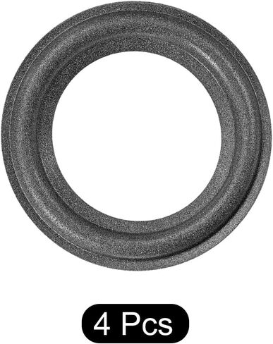 Rebower Speaker Foam Edge Surround Rings Rubber Perforated Subwoofer Rings Replacement Parts [for Repair or DIY Speaker Decoration] - 2.5 Inch/Black / 4 Pack in Saudi Arabia