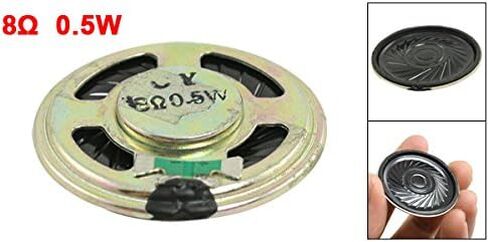 uxcell a12030700ux0838 1.4" Diameter Aluminum Shell Round Slim Internal Magnet Speaker 8 Ohm 0.5W in Saudi Arabia
