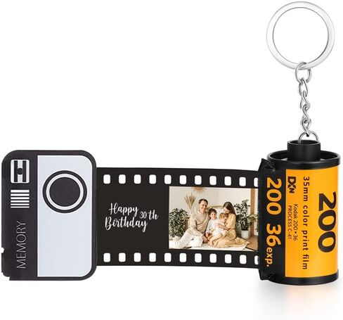 Personalized Film Roll Keychain Camera Roll Keychain Birthday Gift for Him or Her Custom Valentine's Day Gift in Saudi Arabia