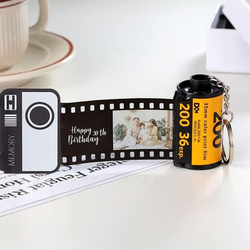 Personalized Film Roll Keychain Camera Roll Keychain Birthday Gift for Him or Her Custom Valentine's Day Gift in Saudi Arabia