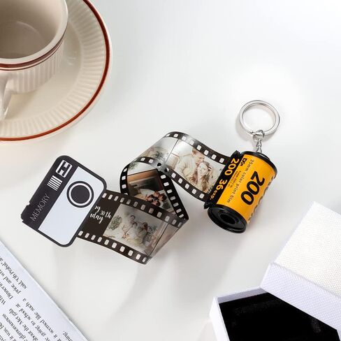 Personalized Film Roll Keychain Camera Roll Keychain Birthday Gift for Him or Her Custom Valentine's Day Gift in Saudi Arabia