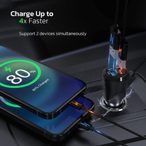 جهاز إرسال FM بلوتوث للسيارة من Nulaxy، محول بلوتوث للسيارة مع مشبك فتحة تهوية، راديو السيارة بلوتوث بدون استخدام اليدين، شحن سريع QC3.0، إلغاء الضوضاء مع ميكروفون كبير وتعزيز الجهير، بطاقة TF/AUX-KM21 in Kuwait