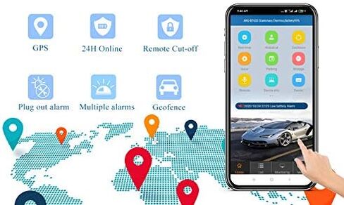 جهاز تعقب GPS سلكي 4G للمركبات مع اشتراك لمدة عام واحد بدون رسوم شهرية في الوقت الحقيقي جهاز تتبع السيارة المخفي بسلك صلب عن بعد لمفتاح قتل المحرك لشاحنة مقطورة أسطول الدراجات النارية محدد الموقع in Kuwait