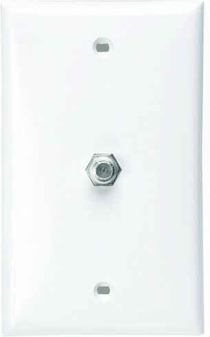 Leviton 80781-T مقبس حائط فيديو قياسي، موصل F، لون اللوز الخفيف in Kuwait