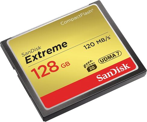 SanDisk SDCFXS-128G-A46 Extreme Memory Card 128 GB CompactFlash, Black in Kuwait