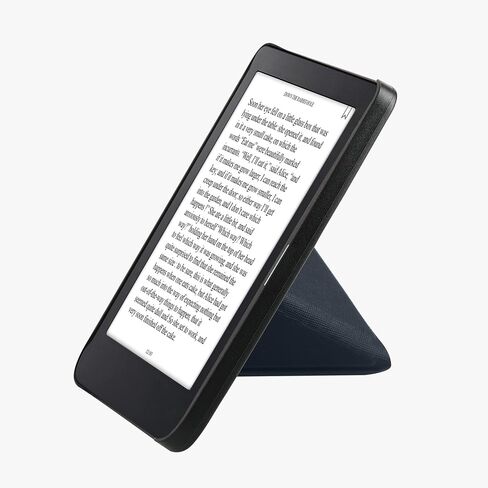 حافظة kwmobile Origami متوافقة مع حافظة Kobo Clara 2E / Tolino Shine 4 - غطاء جلد PU نحيف مع حامل - بني in Kuwait