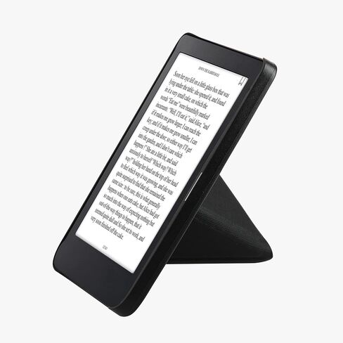 حافظة kwmobile Origami متوافقة مع حافظة Kobo Clara 2E / Tolino Shine 4 - غطاء جلد PU نحيف مع حامل - بني in Kuwait