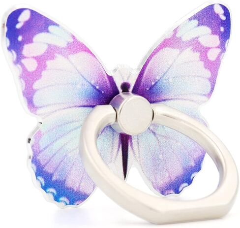 حامل حلقي للهاتف على شكل فراشة ومسند اصبع قابل للدوران 360 درجة متوافق مع جميع الهواتف الذكية (03) in Kuwait