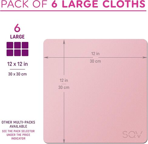 Premium Microfiber Cleaning Cloth 6x6 in - Extra Soft Suede Feel Lint Free Cloths for Eyeglasses & Glass - Compatible with iPad, iPhone, Tablet, MacBook, TV Screen, LCD, Camera Lens (24 Small, Black) in Kuwait