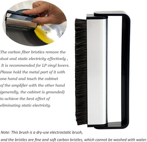 طقم فرشاة تنظيف سجل الفينيل من بي يو إم - فرشاة مخملية للتسجيل، سائل التنظيف، فرشاة قلم in Kuwait