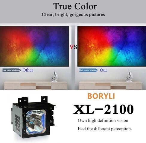 مصباح بديل Boryli XL-2100 مع غطاء لتلفزيون KF-50WE610، KDF-50WE655، KDF-42WE655، KF-60WE610، KF-42WE610، KDF-70XBR950، KF-50WE620 in Saudi Arabia