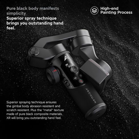 Gimbal Stabilizer for Smartphone w/OLED Display Focus and Zoom Button Face Tracking Auto-Inception, 3-Axis iPhone Gimbel for iPhone 13 12 11 Pro/Max/Xs Galaxy S21,TikTok, YouTube - AOCHUAN Smart XR in Saudi Arabia