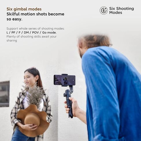 Gimbal Stabilizer for Smartphone w/OLED Display Focus and Zoom Button Face Tracking Auto-Inception, 3-Axis iPhone Gimbel for iPhone 13 12 11 Pro/Max/Xs Galaxy S21,TikTok, YouTube - AOCHUAN Smart XR in Saudi Arabia