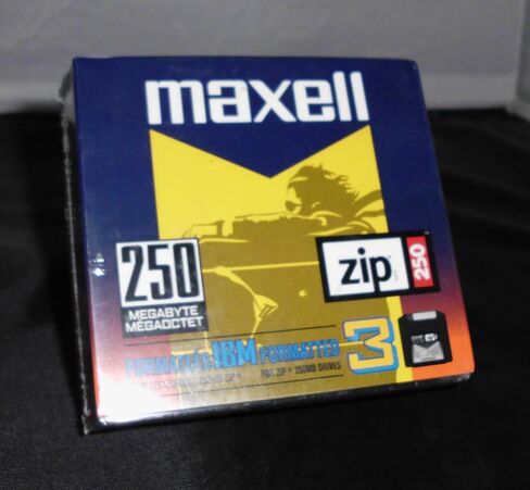 Maxell Zip Disk, 250MB, IBM Formatted, Pack of 3 in Saudi Arabia