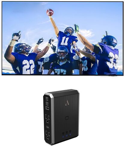 تلفزيون سامسونج QN55S95CAFXZA 55 بوصة فائق النحافة 4K Quantum HDR OLED ذكي مع 7S-PS4-US1 4 منافذ طاقة مع Omniport USB (2023) in Saudi Arabia