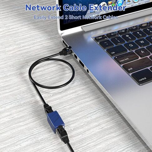 RJ45 Coupler, Laptop Ethernet Adapters Female to Female, Ethernet Cable Extender Adapter, 8-Pin Modular Straight Through, Network Connectors for Cat8/Cat7/Cat6/Cat6a/Cat5e/Cat5 Ethernet Cable(Blue) in Saudi Arabia
