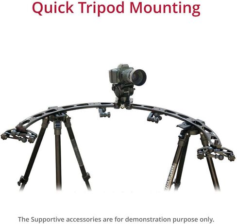 Flycity Smooth 180 Degree Curved 1/2 Circle Video Camera Slider Track for Load Capacity Upto 10kg Movie Film Making Shoot Sony Nikon Canon lumix panasonic (FC-CS180) in Kuwait
