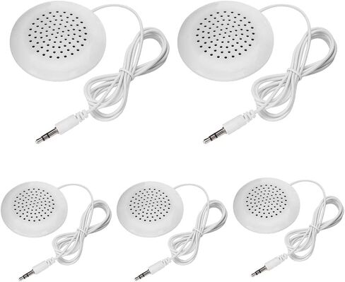 vomauxin 5pcs DIY Under Pillow Speaker for Sleep,New 3.5mm Mini Stereo Speaker for MP3 Phone Portable CD in Saudi Arabia