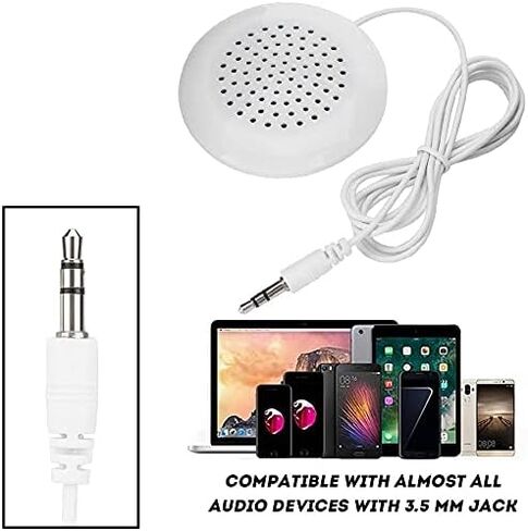 vomauxin 5pcs DIY Under Pillow Speaker for Sleep,New 3.5mm Mini Stereo Speaker for MP3 Phone Portable CD in Saudi Arabia