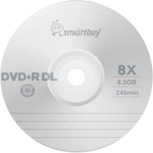 Smartbuy 8.5gb/240min 8X DVD+R DL Dual Layer Double Layer Logo Blank Media Disc Spindle (50-Disc) in Saudi Arabia