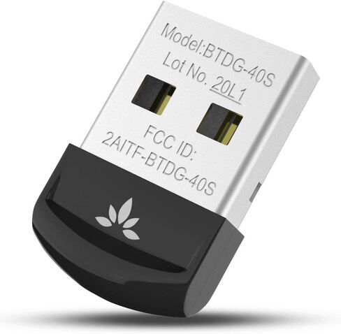 Avantree DG45 - USB Bluetooth Adapter for Windows PCs and Laptops | Connect Bluetooth headphones, speakers, keyboards, mice, and printers; Windows 11/10/8.1/8 only; not for Wi-Fi or 2.4G. in Kuwait