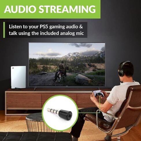 Avantree C81 USB-C Bluetooth Audio Adapter for PS5 - Connect Headphones Wirelessly with aptX Low Latency Support and Included Mini Mic in Saudi Arabia