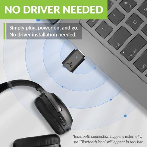 Avantree C81 USB-C Bluetooth Audio Adapter for PS5 - Connect Headphones Wirelessly with aptX Low Latency Support and Included Mini Mic in Saudi Arabia