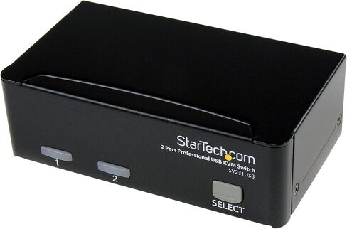 StarTech.com 2-Port Professional KVM Switch - 1U Rackmount KVM Switch - 2-Port - 1920 x 1440 (SV231) in Kuwait