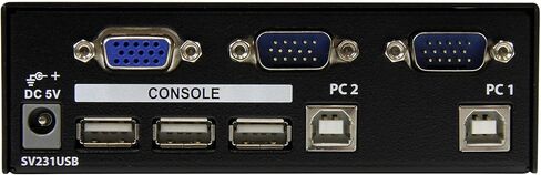 StarTech.com 2-Port Professional KVM Switch - 1U Rackmount KVM Switch - 2-Port - 1920 x 1440 (SV231) in Kuwait